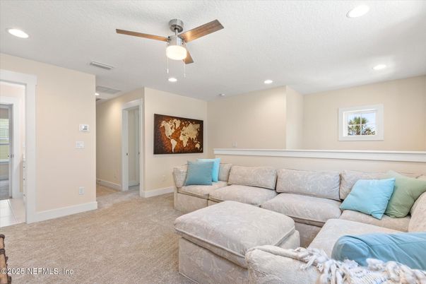 Interior, Living room, Recessed Lighting