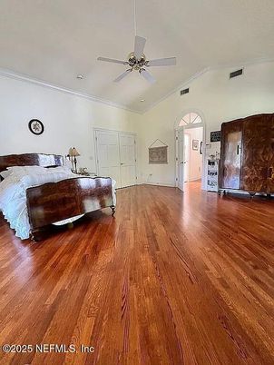 Bedroom, Interior, Wood Texture Flooring