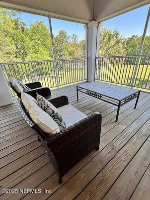 Interior, Sun Room, Wood Texture Flooring