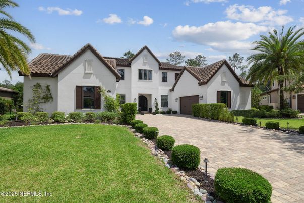 Attached, Backyard, Exterior, Facade, Spanish Mediterranean