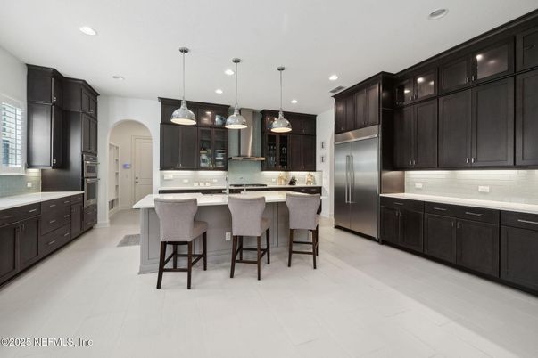 Interior, Kitchen, Pendant Lights, Recessed Lighting, Stainless Steel Appliances
