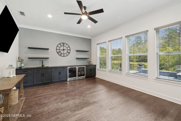 Interior, Recessed Lighting, Wood Texture Flooring