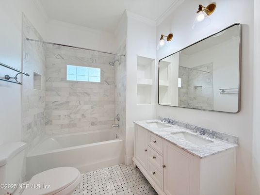 Bathroom, Dual Sink Vanities, Interior, Marble Walls