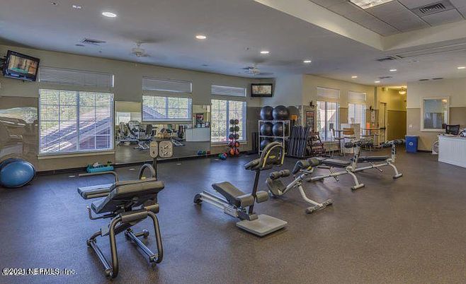 Fitness Equipment, Interior, Recessed Lighting