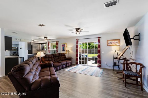 Interior, Kitchen, Living room, Wood Texture Flooring