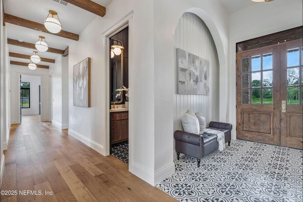 Interior, Pendant Lights, Wooden Beams, Wood Texture Flooring
