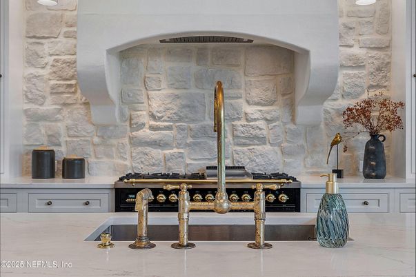 Interior, Kitchen, Stone Walls