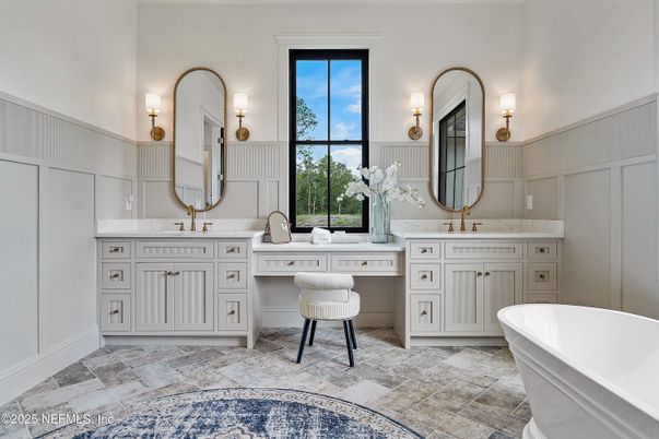 Bathroom, Dual Sink Vanities, Free Standing Baths, Interior