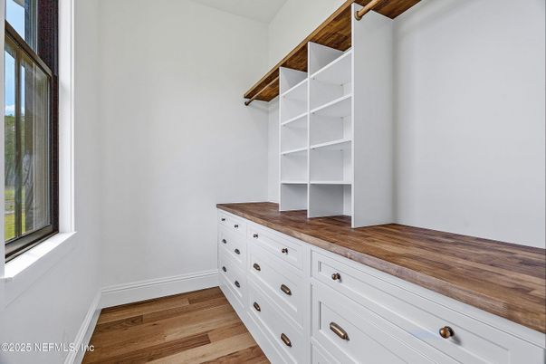 Interior, Walk-in Closets, Wood Texture Flooring