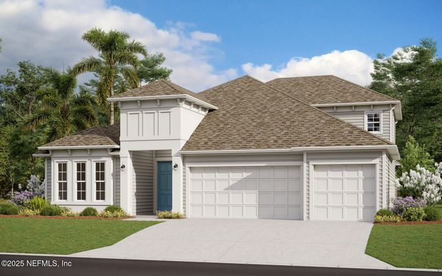 Attached, Exterior, Facade, Brick Traditional