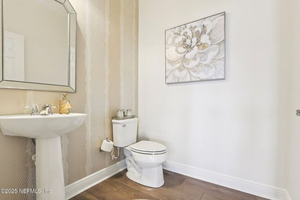 Bathroom, Interior, Wood Texture Flooring