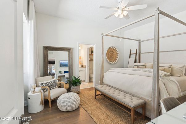 Bedroom, Interior, Wood Texture Flooring