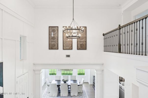 Chandelier, Dining room, Interior, Pendant Lights