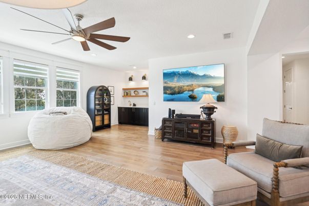 Interior, Recessed Lighting, Wood Texture Flooring