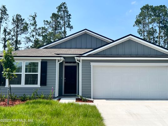 Attached, Exterior, Facade, Ranch