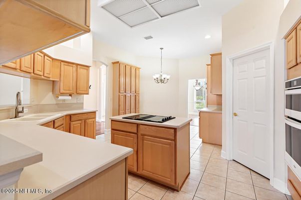 Chandelier, Interior, Kitchen, Recessed Lighting