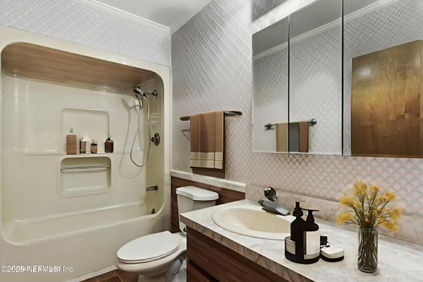 Bathroom, Interior, Wood Texture Flooring