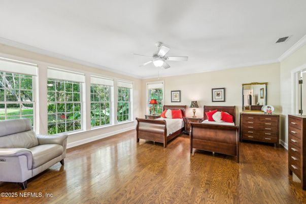 Bedroom, Interior, Wood Texture Flooring