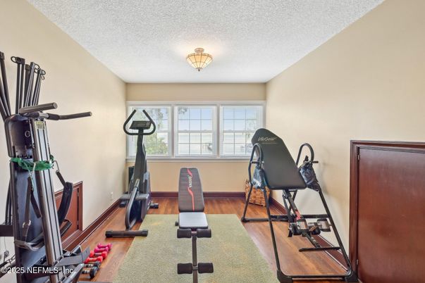 Fitness Equipment, Interior, Wood Texture Flooring
