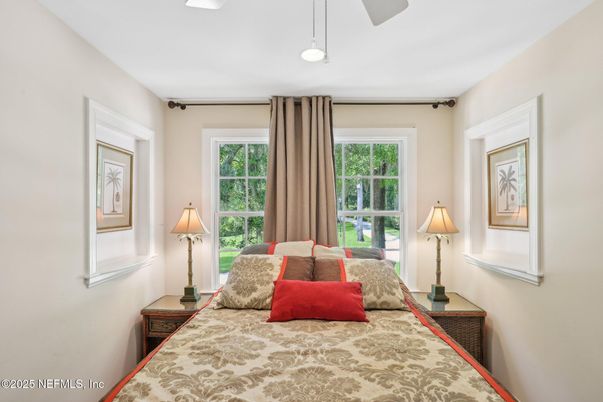 Bedroom, Interior, Pendant Lights