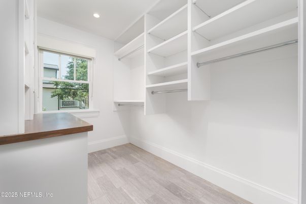 Interior, Recessed Lighting, Walk-in Closets, Wood Texture Flooring