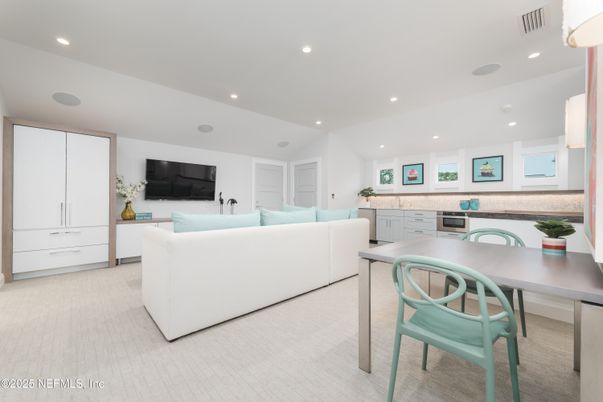 Interior, Living room, Recessed Lighting