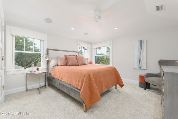 Bedroom, Interior, Recessed Lighting