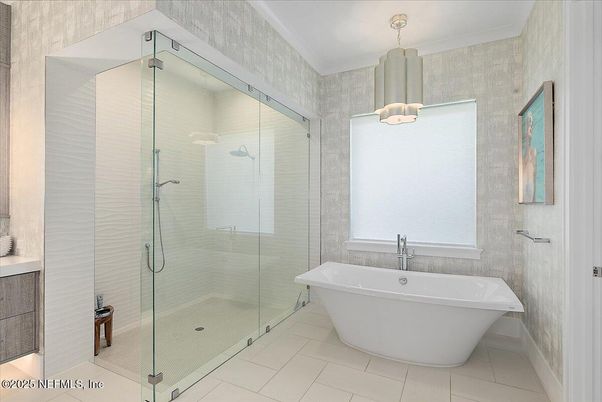 Bathroom, Free Standing Baths, Glass Shower, Interior