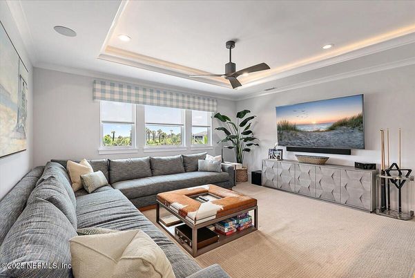 Interior, Living room, Recessed Lighting