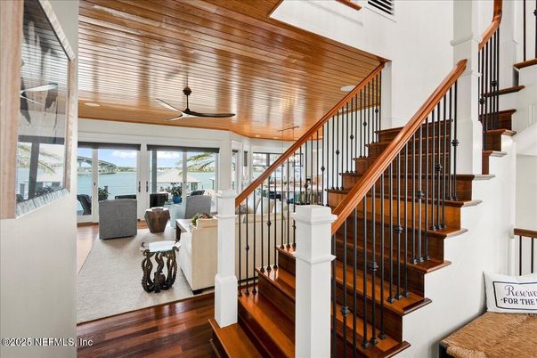 Interior, Living room, Water, Wooden Ceilings, Wood Texture Flooring