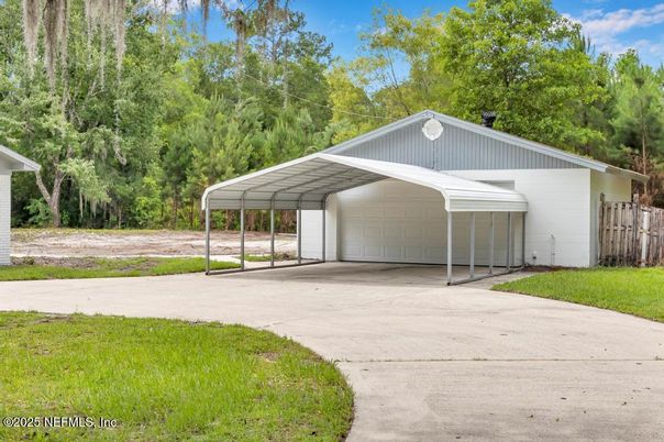 Backyard, Detached Garage, Exterior