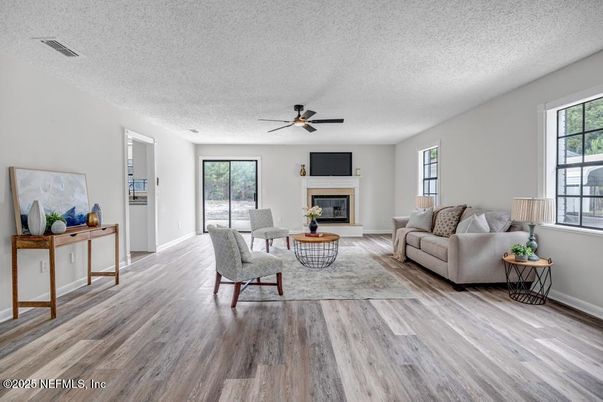 Fireplace, Interior, Living room, Wood Texture Flooring