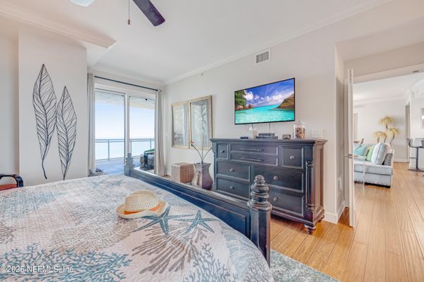 Bedroom, Interior, Water, Wood Texture Flooring