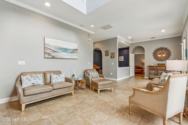 Interior, Living room, Recessed Lighting