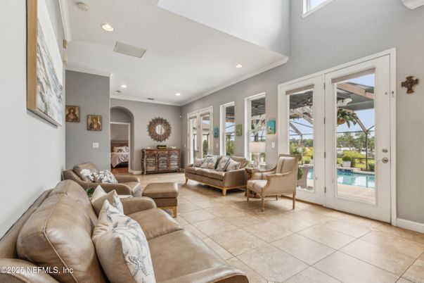 Interior, Living room, Recessed Lighting
