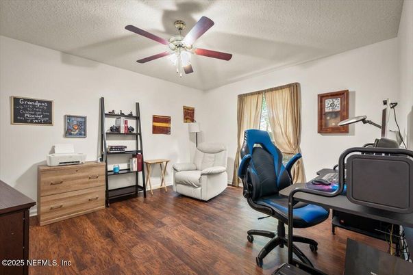 Home Office, Interior, Wood Texture Flooring