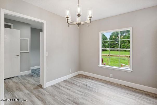 Chandelier, Empty room, Interior, Pendant Lights, Wood Texture Flooring