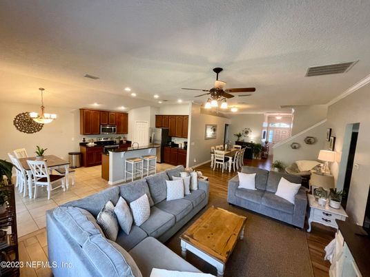 Chandelier, Dining room, Interior, Kitchen, Living room, Pendant Lights, Recessed Lighting