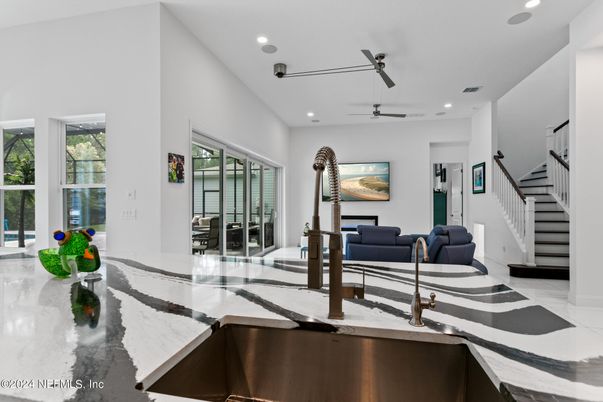 Interior, Marble, Recessed Lighting
