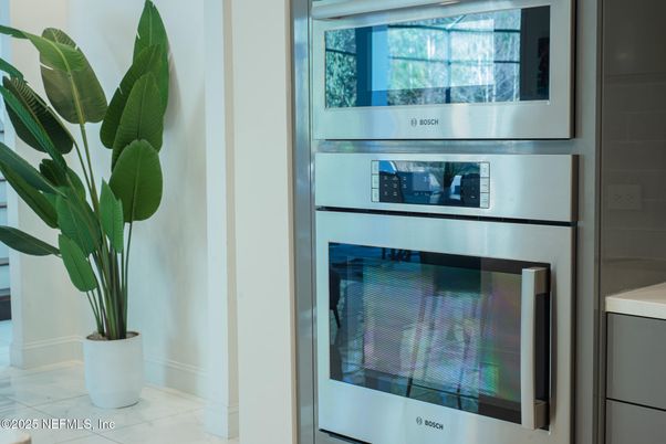 Interior, Kitchen, Marble, Stainless Steel Appliances