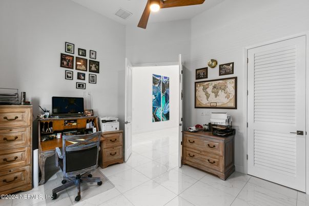 Home Office, Interior, Marble