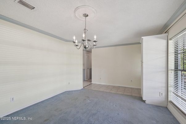 Chandelier, Empty room, Interior