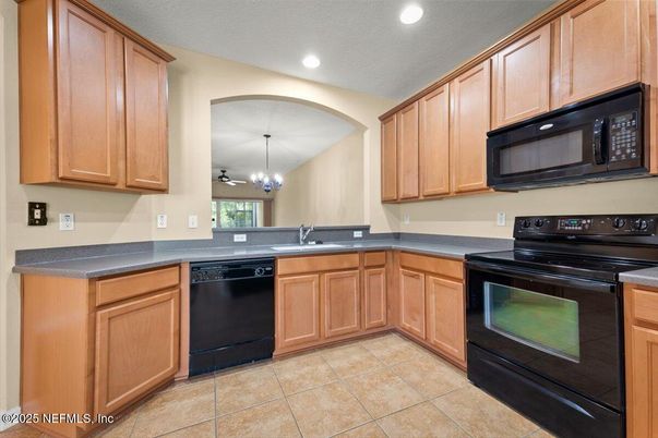 Chandelier, Interior, Kitchen, Recessed Lighting