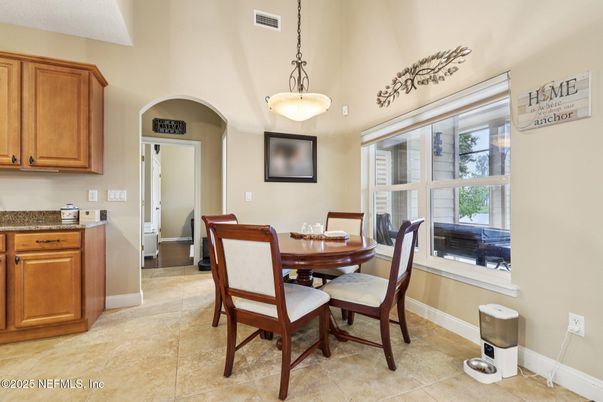Dining room, Interior, Pendant Lights
