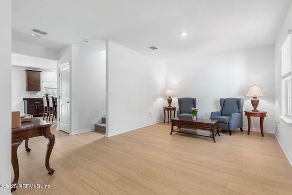 Interior, Recessed Lighting, Wood Texture Flooring