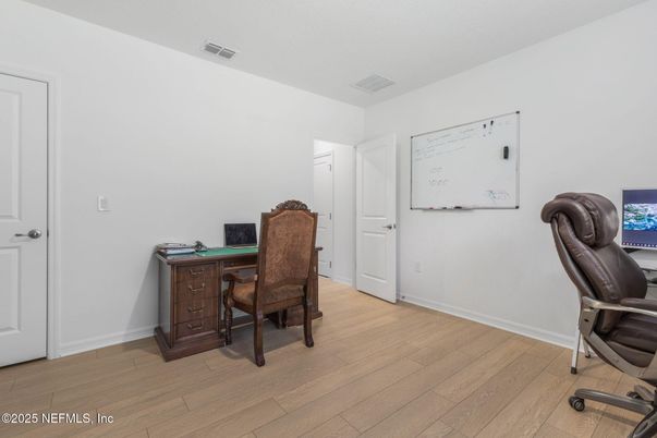 Home Office, Interior, Wood Texture Flooring