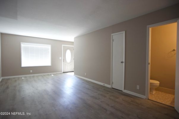 Bathroom, Empty room, Interior, Wood Texture Flooring