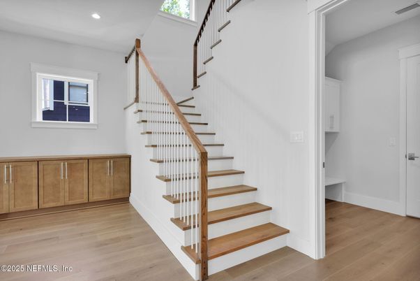 Interior, Recessed Lighting, Wood Texture Flooring