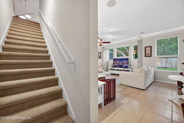 Interior, Living room, Recessed Lighting