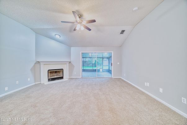 Empty room, Fireplace, Interior